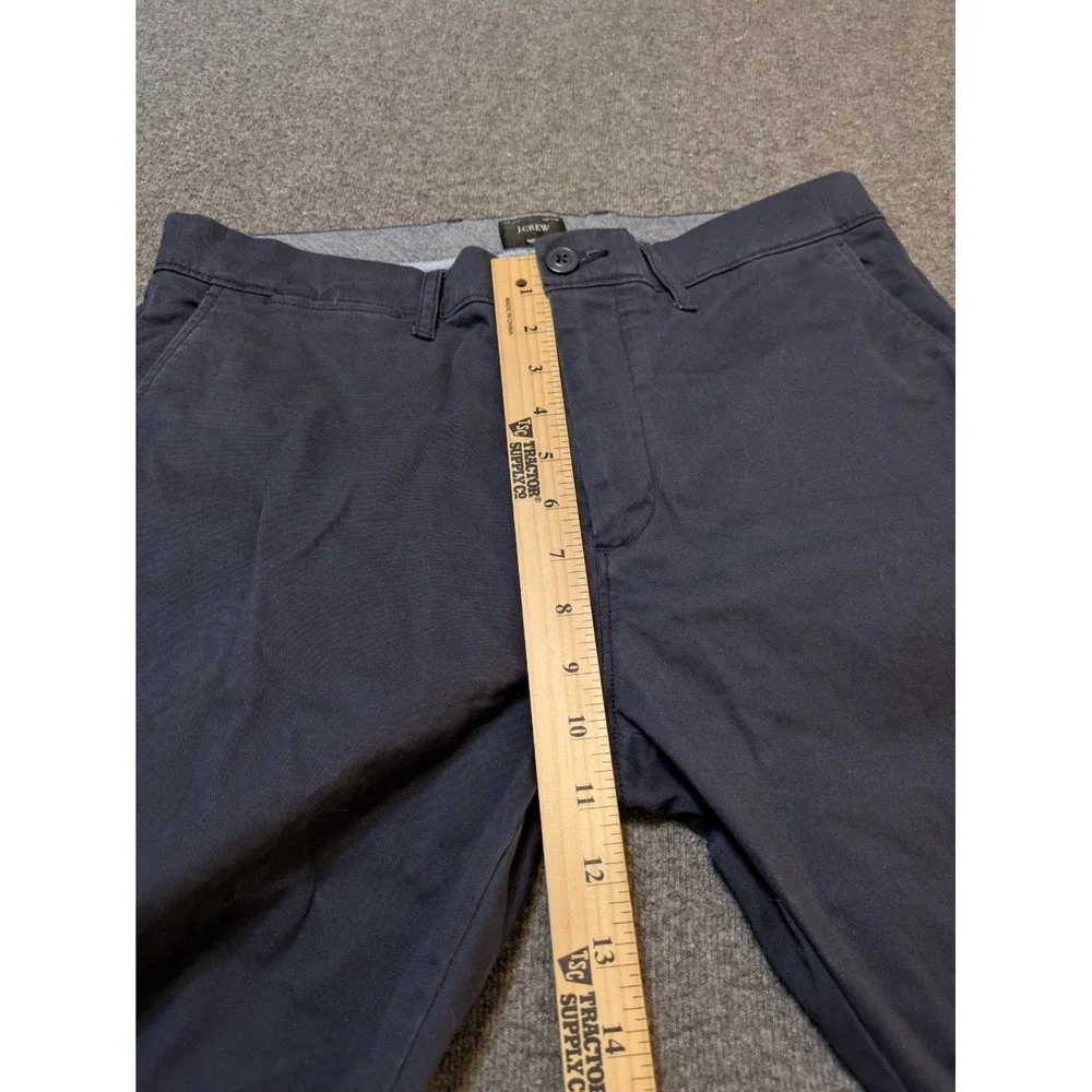 J. Crew Mens 31x32 Chino Pants Navy Blue 484 Slim Fit Stretch Cotton Trousers